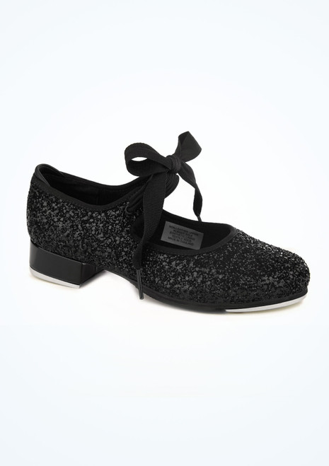Bloch Glitter Low Heel Tap Shoe - Black Black Main [Black]