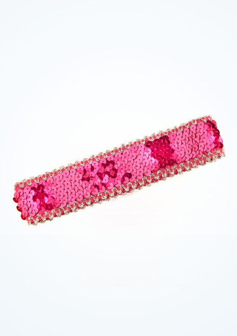 Sequin Headband Pink Front [Pink]