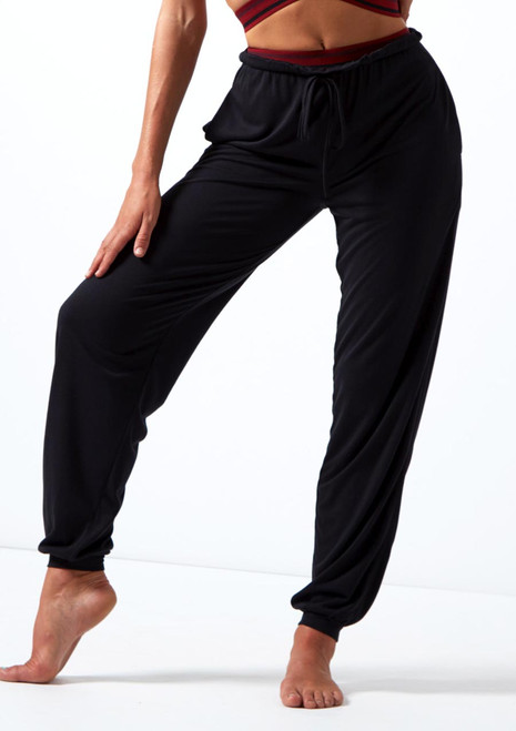 Move Dance Desire Jersey Pant Black Front [Black]
