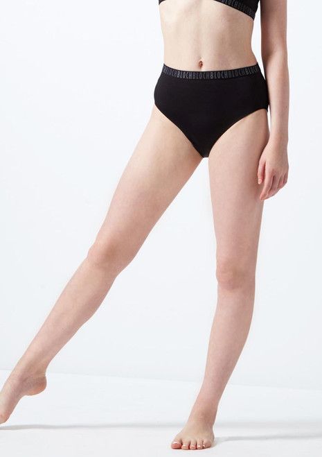 Bloch Teen High Waist Dance Brief* Black Front [Black]