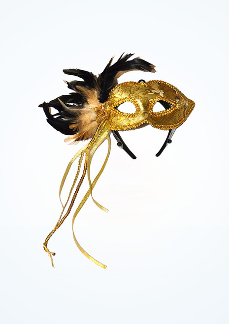 Braided Feather Eyemask Gold Main [Gold]