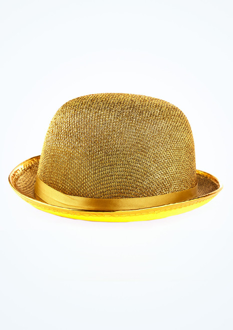 Lurex Bowler Hat - Gold Gold Main [Gold]