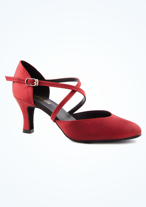 So Danca Alina Ballroom Shoe 2.5" Burgundy Main [Red]