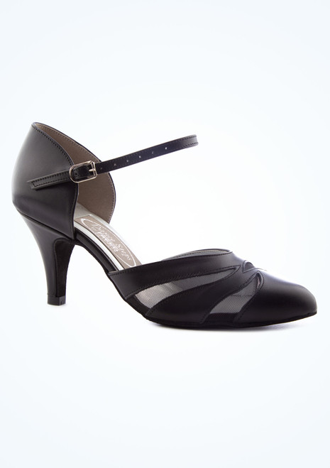 Freed Dancesteps Betty Ballroom Shoe- 2.5"- Black Black Main [Black]