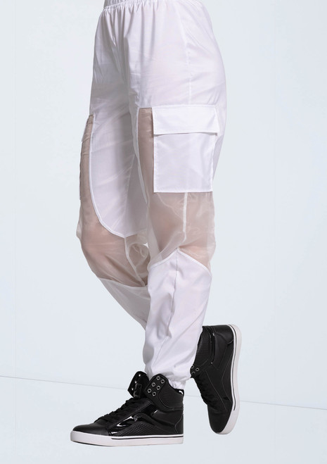 Weissman Sheer Inset Cargo Pants White [White]