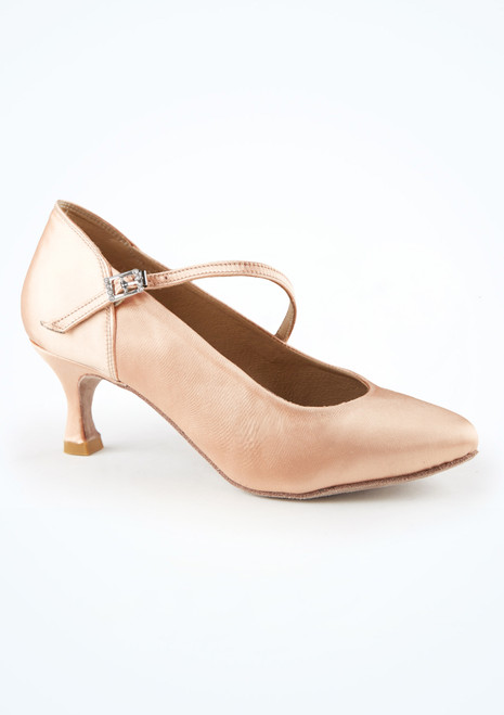 Move Dance Renata Satin Ballroom Shoe - 2" [Tan]