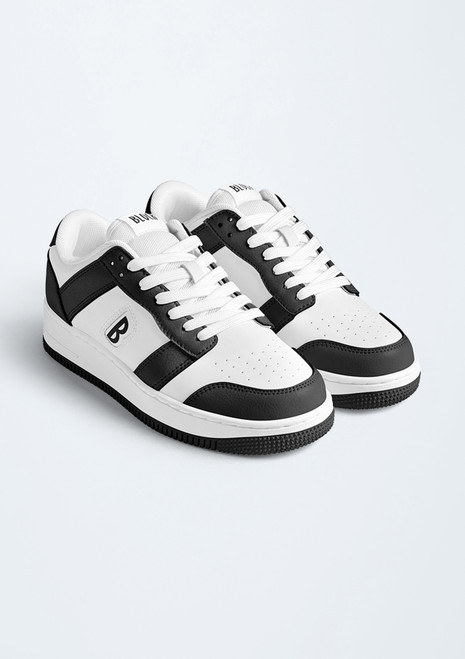 Bloch Kix Dance Sneakers White-Black Front [White]