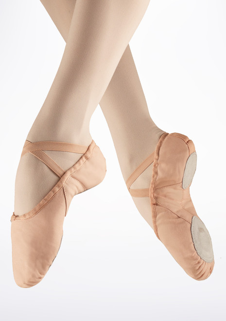 Freed Canvas Split Sole Ballet Shoe - Pink Pink [Pink]