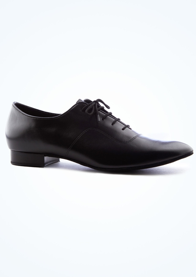 Supadance 2000 Mens Square Toe Ballroom Dance Shoes- 1" Black Main [Black]