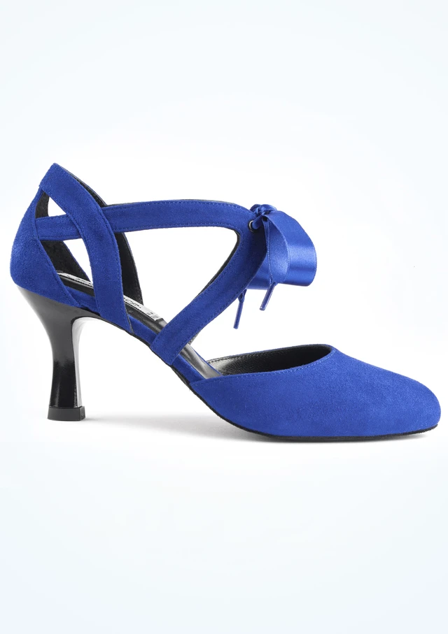PortDance 125 Bow Dance Shoe - 1.2" Blue Side [Blue]
