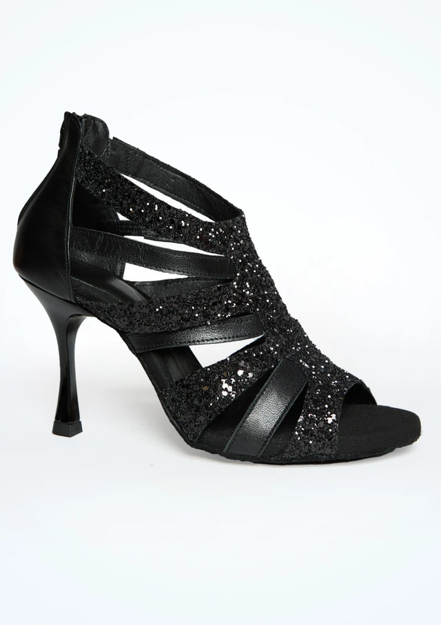 Move Dance Mira Black Dance Shoe - 3" Black Side [Black]