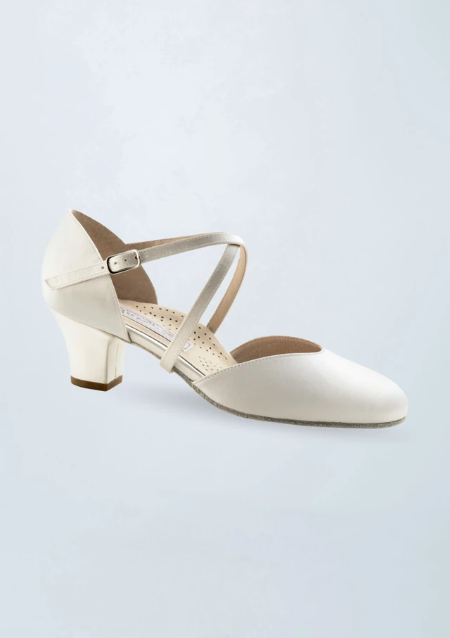 Werner Kern Felice Satin Dance Shoe - 1.77" White Front [White]