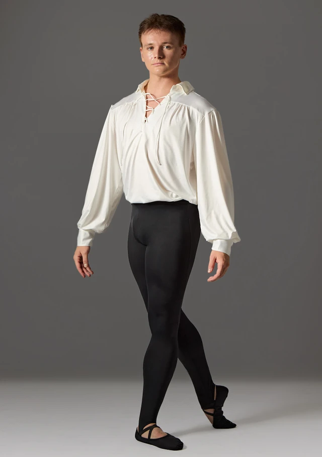 Mens Ballet Shirt Ivory Front [White]