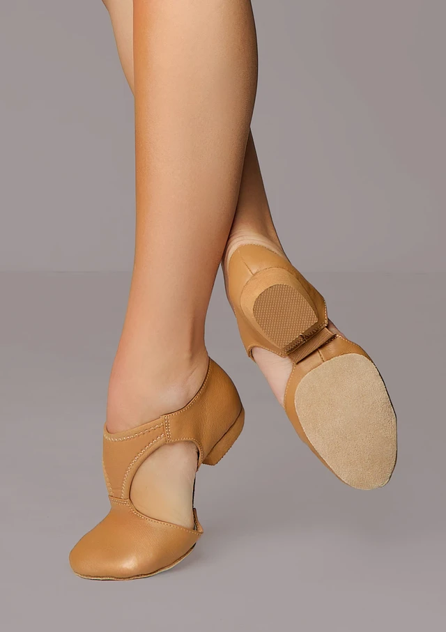 Move Dance Greek Sandal Teaching Shoe Tan Front [Tan]