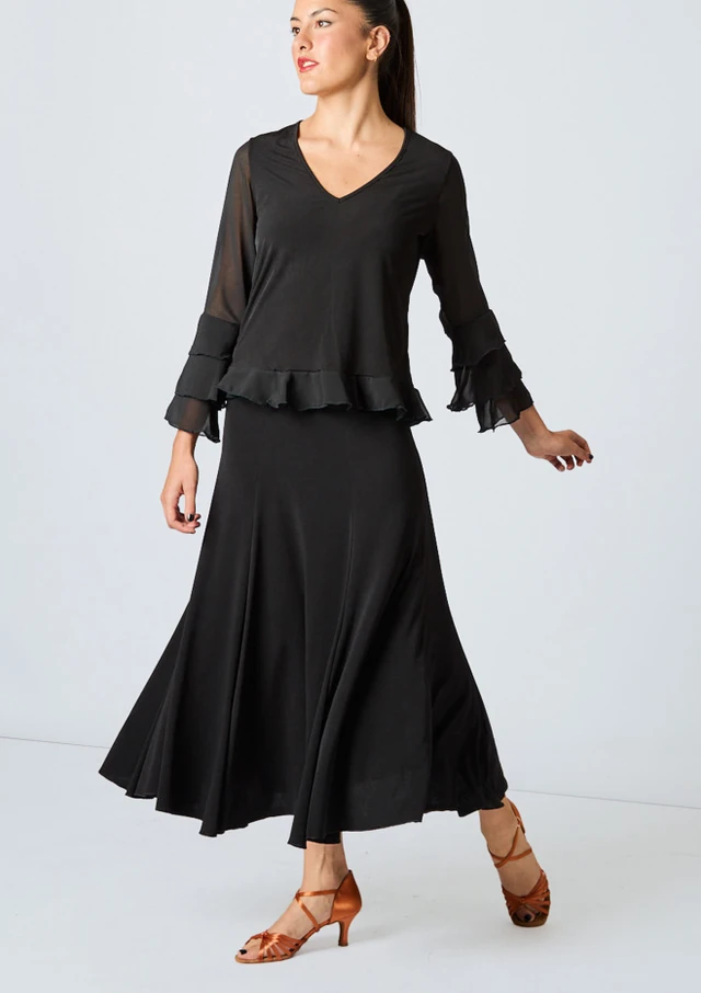 Intermezzo Falpara Skirt Black Front [Black]