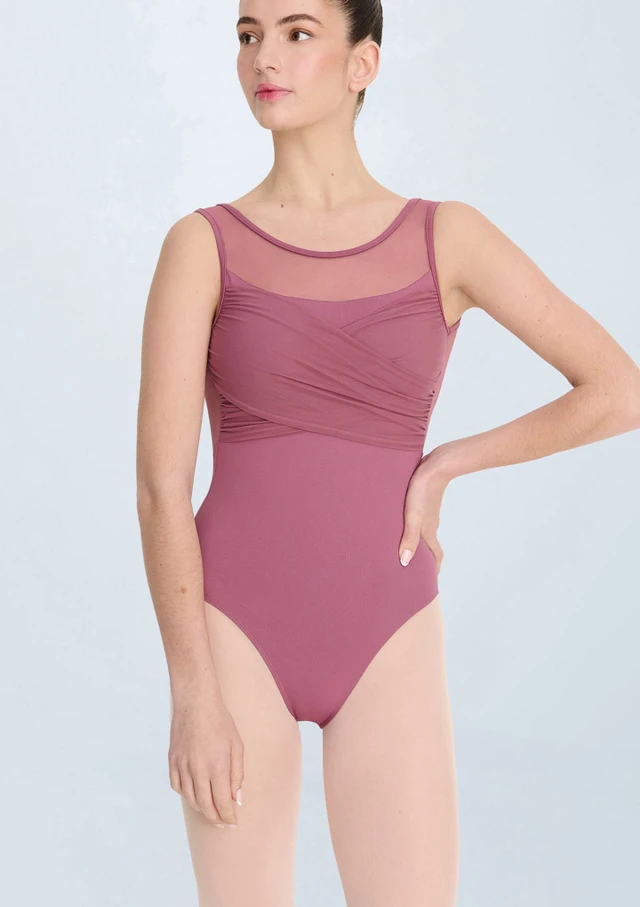 Intermezzo Isaura Scoop Back Leotard Violet Front [Purple]