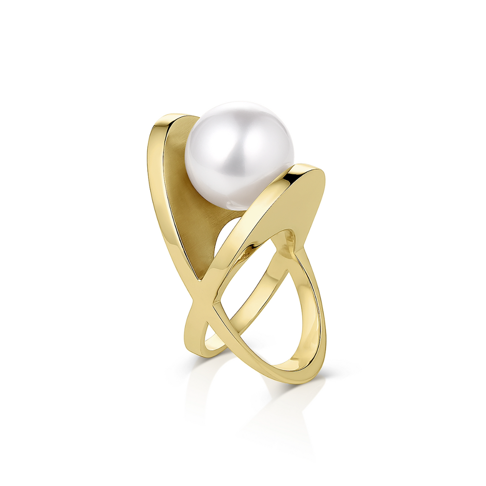 South Sea Pearl | 14KT Yellow Gold | Ring | XOX  | Fine Jewelry