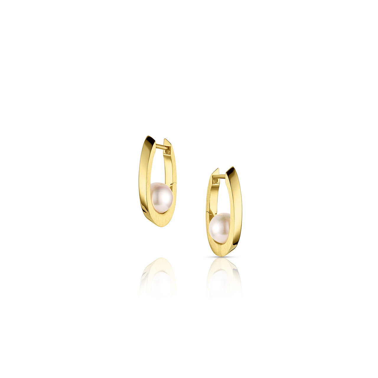 アクセサリー EAR RING PJ - GOLD XOX Uno Pearl & Yellow Gold Earrings