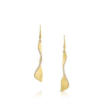 Covet Petit Diamond & Yellow Gold Earrings