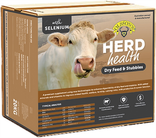 Salt Block - Herd Health - Dry Pasture & Stubble 20kg (olssons)