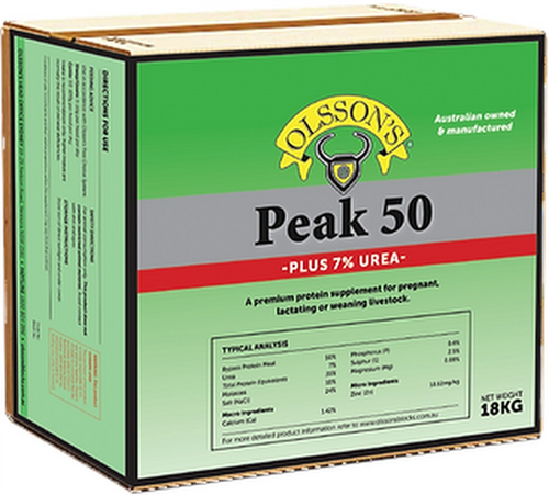 Salt Block - Peak 50 + 7% Urea 16kg (olsson)