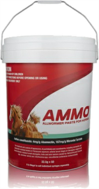 Ammo *red* Allwormer Paste Stable Bucket (50)