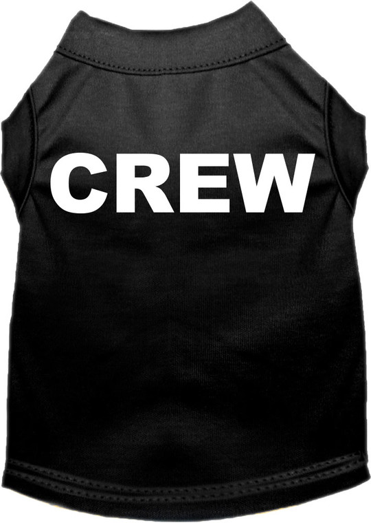 Crew Costume Screen Print Dog Shirt Black Size 6x