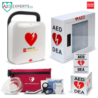 Physio-Control LIFEPAK CR2 USB Bilingual Cabinet Bundle Physio-Control LIFEPAK CR2 USB Bilingual Cabinet Bundle