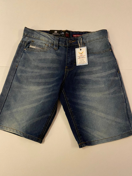 Bleach Wash Denim Shorts for men