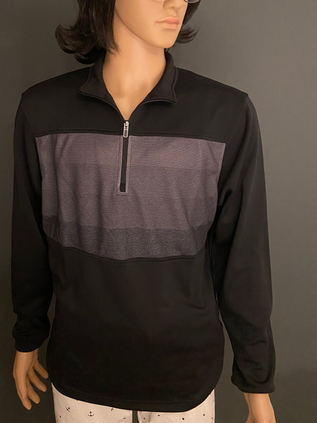 Black sweatshirt for men 
Gray design on the chest
