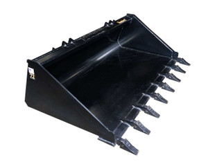 New Tomahawk 72" Heavy Duty Low Profile Smooth Bucket with Teeth New Tomahawk 72" Heavy Duty Low Profile Smooth Bucket with Teeth