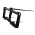 The Tomahawk Attachments Round Bale Hay Spear attachment for a skid steer.