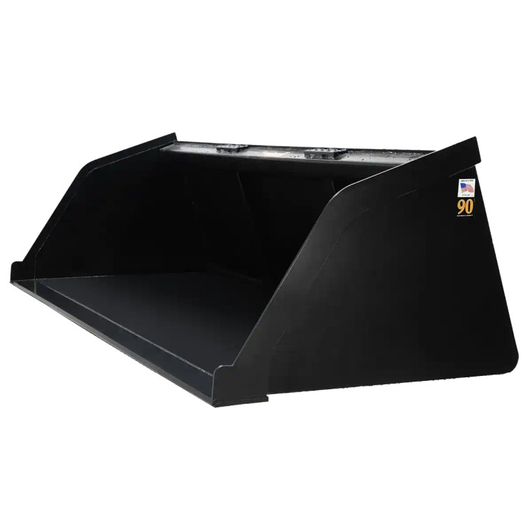 95” Skid Steer Bulk Material Bucket – 2 Yard – Snow/Mulch – WELDWERX – Fits Bobcat Kubota CAT