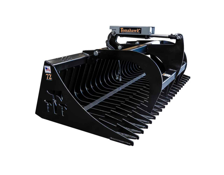 72" One-Cylinder Rock Bucket Grapple