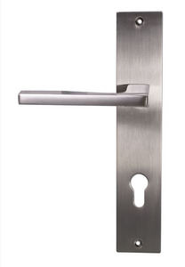 Como Euro Longplate 85mm Satin Nickel Plate Como Euro Longplate 85mm Satin Nickel Plate