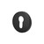 Euro profile keyhole Escutcheon  Black