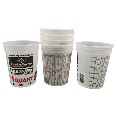 1 Quart Natural Mixing Cup with Graduated Measuring Markings