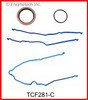 2002 Mercury Mountaineer 4.6L Engine Timing Cover Gasket Set TCF281-C.P2