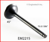 1985 Dodge Ram 50 2.0L Engine Exhaust Valve EM2215 -13