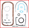 1988 Mazda 626 2.2L Engine Lower Gasket Set MA2.2CS -3