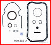 1991 Honda CRX 1.5L Engine Lower Gasket Set HO1.5CS-A -19