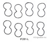 1998 Lincoln Continental 4.6L Engine Fuel Injection Plenum Gasket IF281-L -1