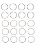 1992-1995 Honda 1.5L 1493ci SOHC L4 16V D15B7 75.00mm Bore Piston Ring Set C75154 -EP2