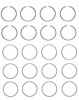 1988-1990 Chrysler 1.5L 90ci SOHC L4 8V "P,X" Mits. Fi. 75.50mm Bore Piston Ring Set C75514 -EP2