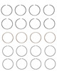 1990-1994 Mitsubishi 1.8L 1755ci SOHC L4 8V "T,B" 4G37 80.60mm Bore Piston Ring Set C80614 -EP5