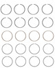 1988-1997 Toyota 1.6L 1587ci DOHC L4 16V 4AF,4AFE 81.00mm Bore Piston Ring Set C81334 -EP2