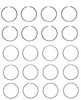 1986-1989 Honda 2.0L 1955ci SOHC L4 BT, A20A3 82.70mm Bore Piston Ring Set C82714 -EP2