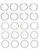 1990-1994 Mazda 1.8L 1839ci SOHC L4 16V BP 83.00mm Bore Piston Ring Set C83334 -EP3