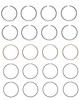 1984-1991 Chrysler 2.0L 122ci SOHC L4 8V "D,V" Mits. 85.00mm Bore Piston Ring Set C85224 -EP1