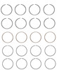 1983-1989 Chrysler, Dodge, Ram 2.0L 122ci SOHC L4 8V "5,D" Mits. 85.00mm Bore Piston Ring Set C85534 -EP3